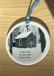 Thoreau's Walden House in Winter - Ceramic Ornament