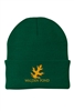 Walden Pond Green Oak Leaf Beanie