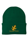 Walden Pond Green Oak Leaf Beanie